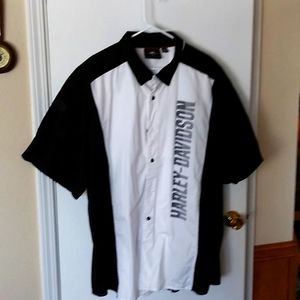 Harley Davidson men's short sleeve dress shirt